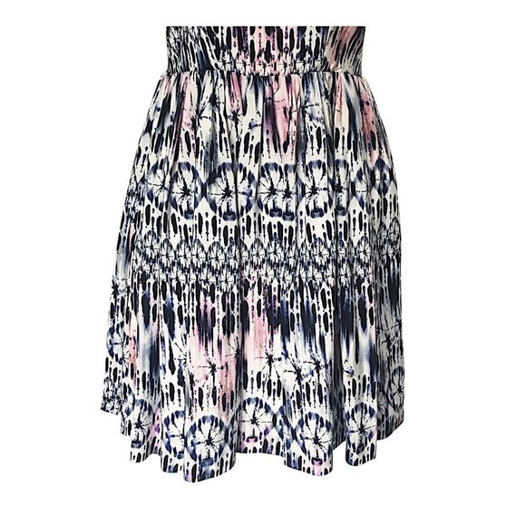 Amanda Uprichard "Elle" Sleeveless Sand Dollar printed silk Dress, Size P - Picture 7 of 13